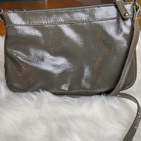 Nine West Patent Leather Crossbody in Green - Picture 5 of 7